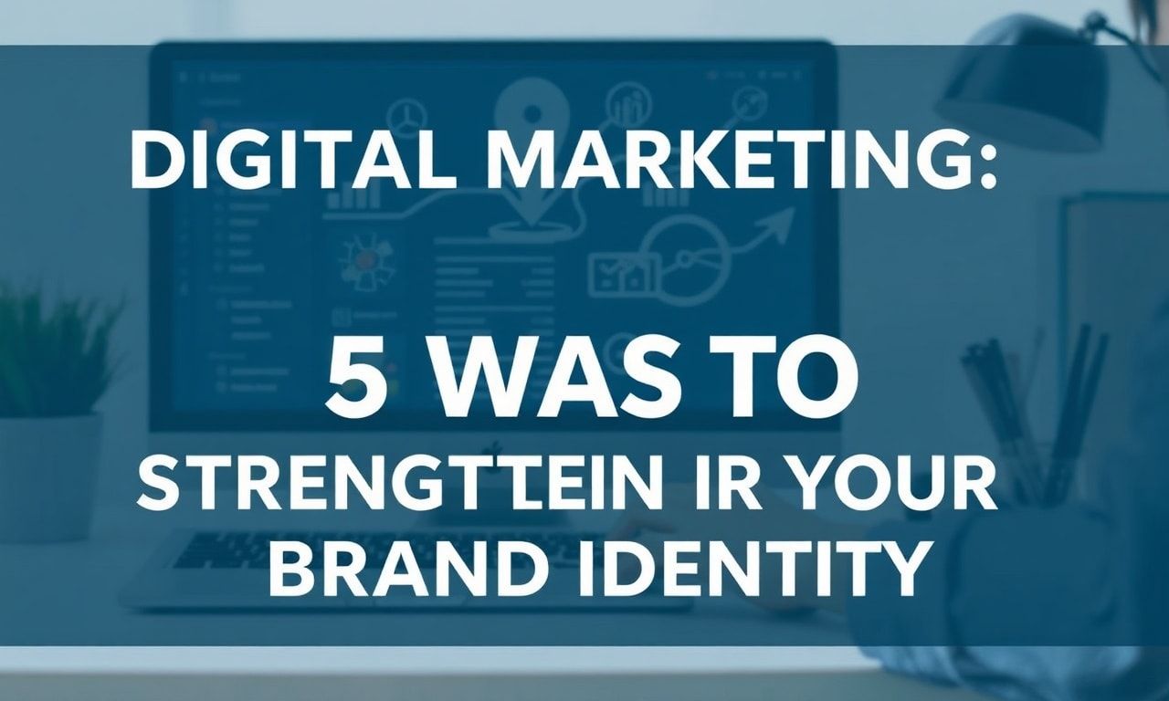 Dijital Pazarlama: Marka Kimliğinizi Güçlendirmek için 5 Yöntem Digital Marketing: 5 Ways to Strengthen Your Brand Identity