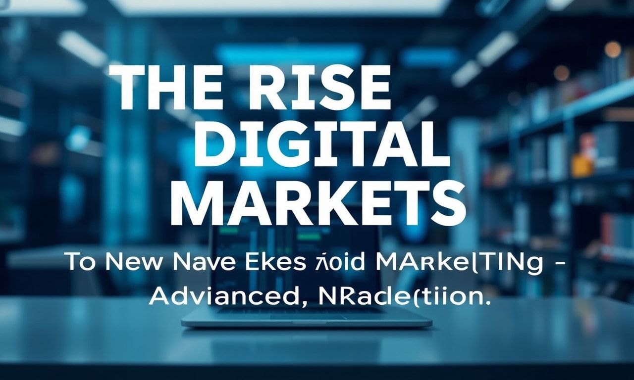 Dijital Pazarların Yükselişi: İleri Pazarlamanın Yeni Dönemi The Rise of Digital Markets: The New Era of Advanced Marketing