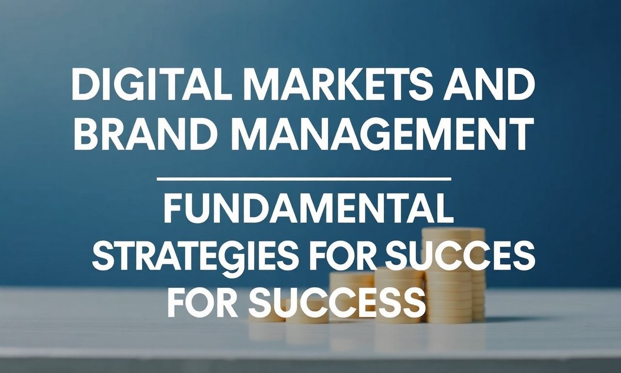 Dijital Pazarlar ve Marka Yönetimi: Başarı İçin Temel Stratejiler Digital Markets and Brand Management: Fundamental Strategies for Success