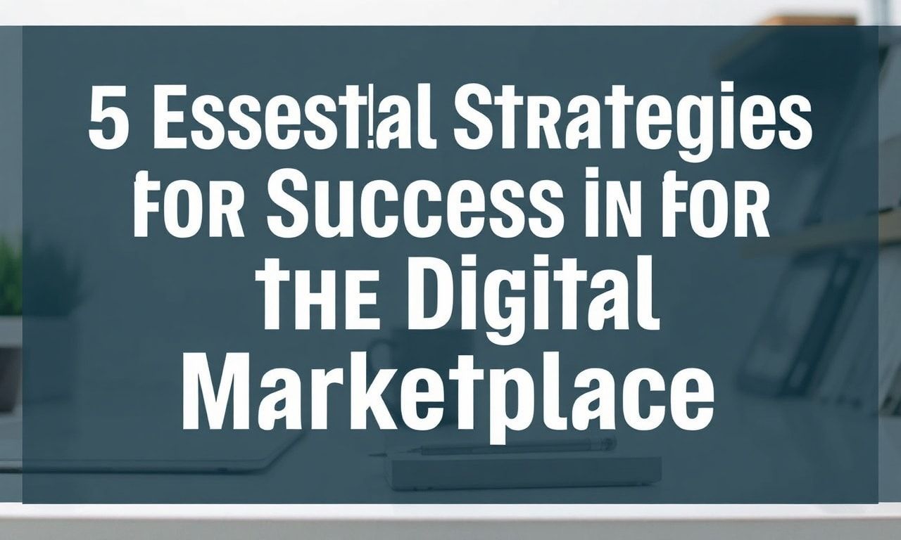 Dijital Piyasa’da Başarı için Zorunlu 5 Strateji 5 Essential Strategies for Success in the Digital Marketplace