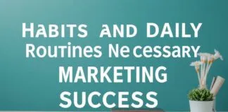 Marketing Başarıları için Gerekli Alışkanlıklar ve Günlük Rutinler Habits and Daily Routines Necessary for Marketing Success