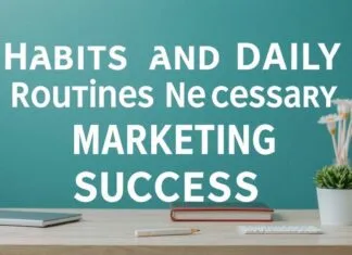 Marketing Başarıları için Gerekli Alışkanlıklar ve Günlük Rutinler Habits and Daily Routines Necessary for Marketing Success