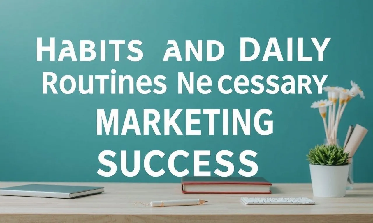 Marketing Başarıları için Gerekli Alışkanlıklar ve Günlük Rutinler Habits and Daily Routines Necessary for Marketing Success
