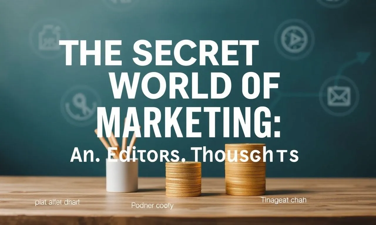 Marketing’in Gizli Dünyası: Bir Editörün Düşünceleri The Secret World of Marketing: An Editor's Thoughts