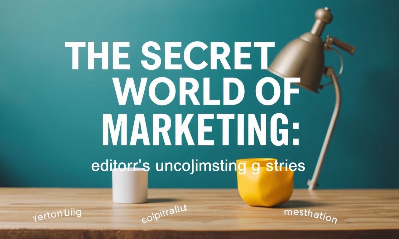 Marketing’in Gizli Dünyası: Bir Editörün Gösterişsiz Hikayeleri The Secret World of Marketing: An Editor's Unassuming Stories